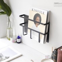 욕실 잡지 책 요리공부 요리책 벽 꽂이 유럽감성, 브라운