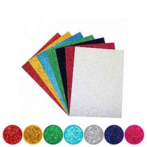 글리터 칼라펠트지(무접착)-7색7매 세트