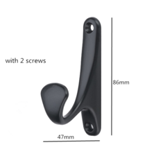 2Pcs 빈티지 스타일 철 후크 벽 걸이 매달려 스토리지 랙 의무 벽 코트 후크 세련 된 주철 벽 후크 홈 주최자, 1pc