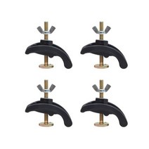 목공부품 뜨거운 XD-4Pcs T-슬롯 작업 테이블에 대 한 CNC 조각 기계 프레스 플레이트 클램프 정착물, Black