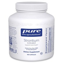 Pure Encapsulations 스트론튬 227mg 180 캡슐 Strontium Citrate Capsules, 1통, 180캡슐