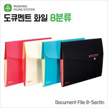 알파현대 문화산업 도큐멘트 화일 8분류 클리어파일, 흑색