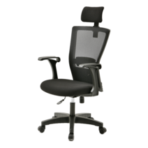 라온체어 보스200 의자 사무실 책상 컴퓨터 학생용 공부 메쉬 의자, 보스200_블랙프레임_블랙