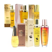 24k 골드 순금가루 속건조 여성 남성 피부과 앰플 콜라겐 스네일 입가 눈가 이마잔주름 얼굴건조할때 40대 50대 에센스 안티에이징 미백 잡티세럼, 수앤미 24k 프리미엄 골드에센스 30ml, 1개