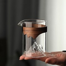 티메이커 티팟 차 직화유리 주전자 유리 페어 컵 Kombucha 부어 머그잔 만들기 녹 투명 투수 싱글, 01 teacup