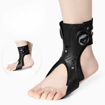 발목 보조기 발처침 족하수 발끌림 풋드랍 깁스신발, 노브 블랙 스탠다드 모델(오른발) XL