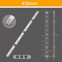 목공 T트랙 티트랙 T 트랙 알루미늄 마이터 T-슬롯 슬라이딩 너트 테이블 톱 게이지 패스너 로드 DIY 작업대 도구, 2.45mm