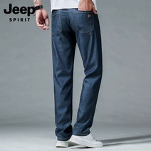 지프 스피릿 JEEP SPIRIT 청바지 남자 여름 통기성 훌륭하고 시원한 스트레이트 팬츠 바지 캐쥬얼 스타일 남성 청바지 8052A