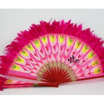 이화 한국무용 연습용 깃털 엔젤스부채, 1.2(36cm)
