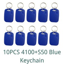 rfid복사기 rfid태그 Rfid 듀얼 칩 스마트 카드 Ic Id 주파수 키 체인 Em/Tk4100 승인 액세스 제어 1k S50 읽기 전용 토큰 태그 5/10 개, [06] As The Picture Shows
