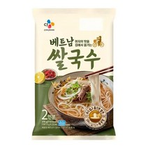 CJ 베트남 쌀국수 2인분 가족 부모님 직장인 주말 점심 저녁 홈파티 홈캉스 혼밥 간편식 식사대용 해장 국물 375g, 7개