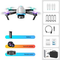 미니드론4k 토이 낚시 수중 카메라 미니 원격 제어 드론 카메라 축 장애물 회피 지능형 서스펜션 호흡 라이트 항공기 선물, 회색 4k 1b
