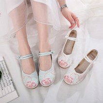 꽃신 한복 신발 여자 할머니 여성 법당 선물 자수 꽃무늬