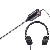 청음봉 누수 위치 탐지기 누수음 상수관 배관 지하수, 티타늄 합금 2미터 2개 섹션