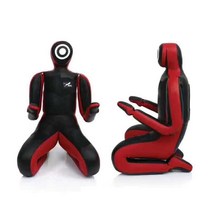 유도 주짓수 샌드백 성인 어린이 연습 인형 더미 30kg, 검은색-노랑색, 1개