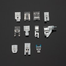 노루발 미싱 공업용 부속 오버록 1115pcs 재봉틀 노루발 피트 키트 상자 형제 가수 janom 재봉틀 발 도구 재봉 액세서리 세트, 11pcs-PB opp bag