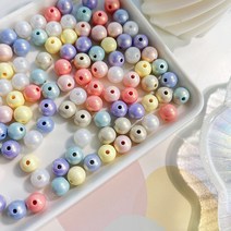 [15g]8mm 쉬머펄 컬러믹스볼 AGB76 구슬 팔찌 키링 비즈스트랩 강아지목걸이만들기