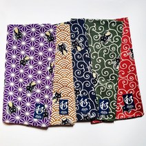 반다나 손수건 55O 일본 두건 매트 프린트 면 패턴