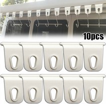 카라반용품 캠핑카 액세사리 DIY 액세서리 흰색 범용 천막 코트 후크 후크 랙 캠핑, 1-10pcs 후크 랙
