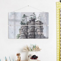 nk159-멀티아크릴액자_무병장수기원산수화(2단대형)