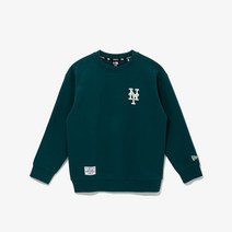 뉴에라키즈 MLB 뉴욕 메츠 베이직 로고 맨투맨 딥 틸(13947089)