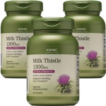 배송5-7일 GNC 밀크씨슬 1300mg, 120정 × 1개