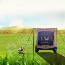 차량 도킹 텐트 쉘터 여행 모빌리티 자동차 야영, 베이지 기본 모델