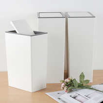 일반 교실 냄새안나는 휴지통 틈새 고급 기저귀 쓰레기 통 카페 슬림 밀폐 냄새차단, 슬림라인 휴지통 스윙형(12.7L)