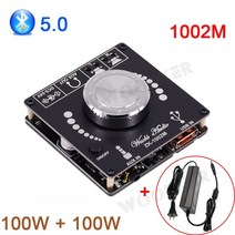 블루투스 5.0 tpa3116d2 디지털 오디오 전력 증폭기 스테레오 50wx2 10w-100w hifi 클래스 usb 사운드 카드 음악 앰프 보드 502h 502m, 힘을 가진 1002m