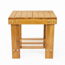 우드 간편 사각선반 겸용 보조의자 벤츠의자 원목의자, 1