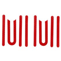 전동킥보드악세서리 튜닝 부품 PVC 전기 스쿠터 반사 스티커 M365 킥 액세서리용 전자 안전 경고 데칼 2 세트