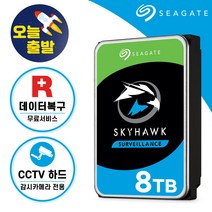 [ 씨게이트 공식스토어 ] 스카이호크 CCTV 하드디스크 감시카메라 CCTV용 HDD, 8TB (8테라바이트)