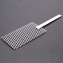 [JS] 백금 티타늄 양극 로듐 보석 플레이터 메쉬 손잡이가 있는 20x5cm, 한개옵션0