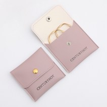 가죽 고급포장 10개 주얼리 목걸이 팔찌 파우치 포장, 핑크 퍼플 8x8cm 로고 없음