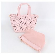 레이스 테두리 여름 펀칭가방 미니토트백 핫한 럭셔리 손가방