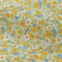 플로럴 패브릭 플라워 코튼 프린트 포플린 퀼트 의류 패치 워크 모슬린 재봉 액세서리 린넨코튼원단, 0.5mX1.4m, 14 J018