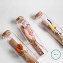 Dearest 유리병 꽃 편지 기념일 편지지 남자친구 여자친구 이벤트, 퍼플선셋