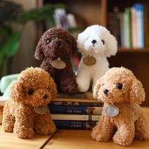 쪼꼬미후드푸들인형, 25cm, 골드