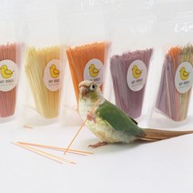 앵무새 영양 간식 무염국수 5종 천연색소 애완조 사료 모이 새 먹이 용품, F009-1_단호박 무염국수