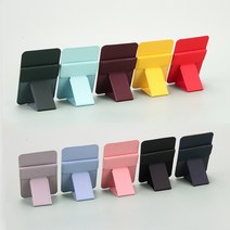 핸드폰 부착형 카드 지갑 카드 수납 카드 포켓 케이스 홀더 폰스탠드 거치대 블랙 네이비 블루 핑크 레드 퍼플, 와인