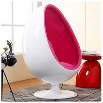 카페 디자인 팔걸이의자 튤립 라운지체어 1인 북유럽 거실 싱글 에그 체어, 맞춤형 캐시미어 천 밴드 사운드(터치 가능)