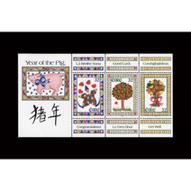 [BKstamp0019외국우표] 아일랜드 연하(돼지) 시트(1995년)