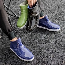 비올때 신는 신발 패션화 성인 발목 장화 레인 부츠, 쿠팡 본상품선택, 쿠팡 블랙_250mm, 쿠팡 본상품선택