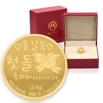 골드모아 순금 코인 3.75g 24K [첫돌 소띠해] 백일 아기 기념선물