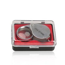 미니 20x-21mm 확대경 돋보기 돋보기 삼중항 보석상 눈 유리 보석 다이아몬드 돋보기, 20x21mm