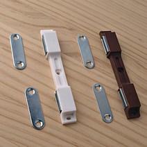 쌍자석빠찌링 도어캐치 가구캐치 6KW 밤색, 1개