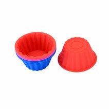 SL 실리콘몰드 물결베이킹 머핀컵 6개