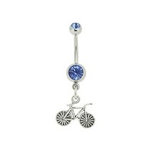 Velo Bling Designs 바이크 참 벨리 링, Blue