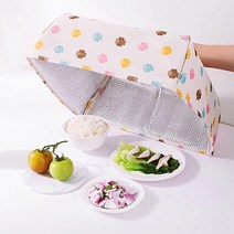 (리빙)플라워 보온보냉 음식덮개(대) 밥상덮개/푸드커버/상덮개/반찬덮개/식탁보/상보/주방덮개/그릇덮개/케이크덮개/접시덮개, 단일 수량