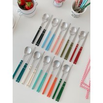 보겐 쌍띠에 수저 세트, 숟가락 + 젓가락, 샤틴 바닐라